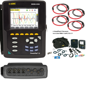 Medidor de Variables Eléctricas PowerPad® III Modelo 8336, AEMC (Francia)