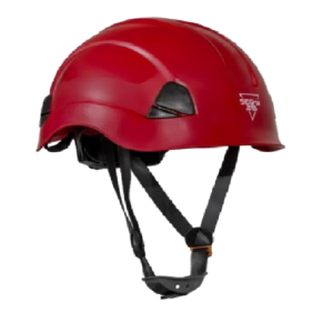 Casco de seguridad para trabajos en altura color Rojo