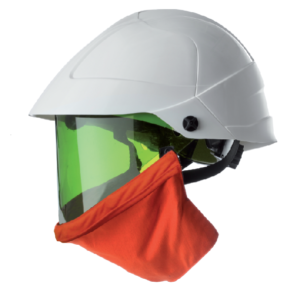 Careta Facial Completa para 12 cal/cm2 color Verde incluye casco, Catu ( Francia)