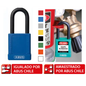 Candado aislante azul 74/40 HB38 KD con 1 Llave, Abus