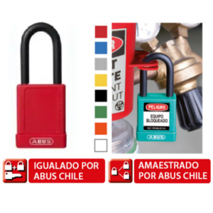 Candado aislante rojo 74/40 HB38 KD con 1 Llave, Abus