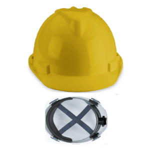 Casco visera amarillo