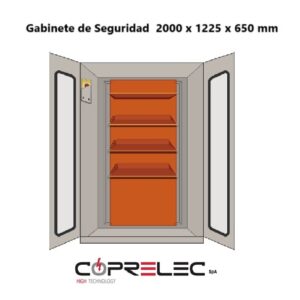 Gabinete de Seguridad, Solo  de 2000 x 1225 x 650 mm