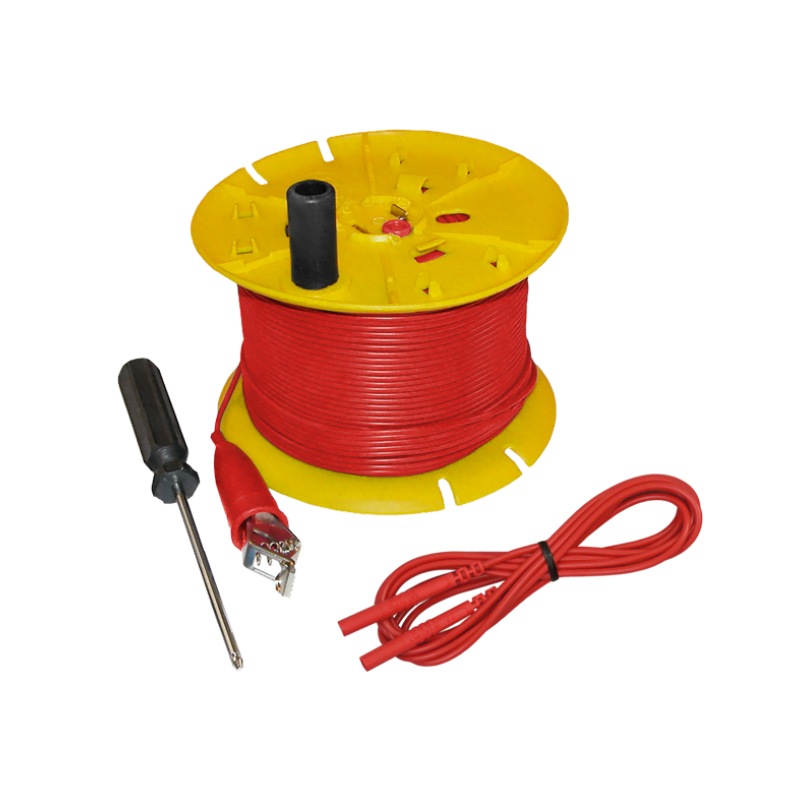 Rollo cable Rojo de 500 ft para Medidores de Resistividad y Malla, AEMC