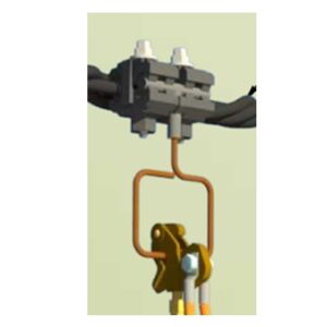 Conector dentado  para conductor preensamblado  35 a 185 mm2  para instalar estribo