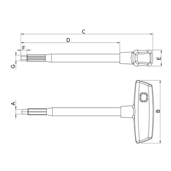 Detalle Llave Allen Mango T