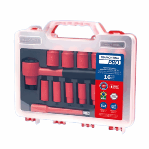 Juego de dados Aislados 1000 V IEC de 3/8 16Pzs, Tramontina