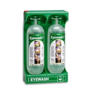 Estación Móvil 127 Lavaojos 2 Botella 1 Lt con soporte Emergencia Lavado