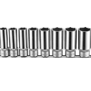 Juego de dados Largos de 1/2  de 13, 14, 15 , 17, 19, 21, 22, 24  mm Mod #4082 FORCE