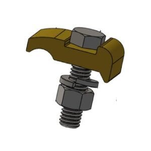 Prensa abrazadera de Bronce para cable de conexión a Puesta a Tierra Tapa Simple 1 Cable 2 a 2/0 AWG ImP